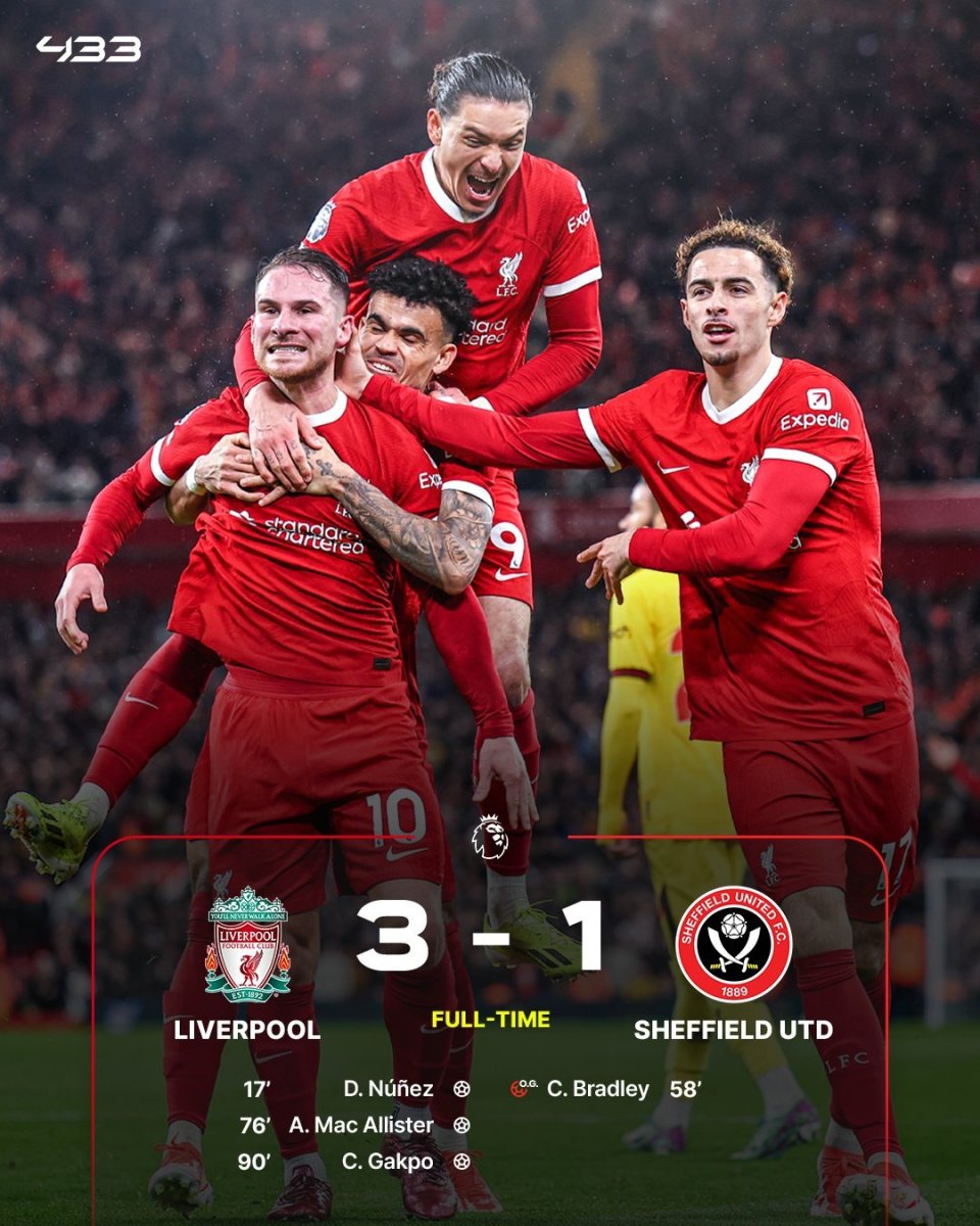 利物浦逆转击败切尔西，终结胜利荒的简单介绍