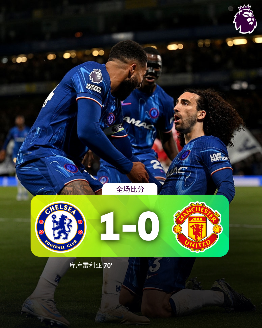 切尔西主场告捷，英超争四形势乐观(英超豪门切尔西的主场)